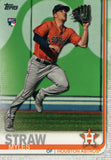 #629 Myles Straw Rookie Houston astros 2019 Topps Series 2 Baseball Card GAQ