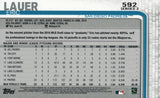 #592 Eric Lauer San Diego Padres 2019 Topps Series 2 Baseball Card GAR