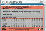 #369 Charlie Culberson Atlanta Braves 2019 Topps Series 2 Baseball Card GAR
