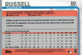 #633 Addison Russell Chicago Cubs 2019 Topps Series 2 Baseball Card GAR