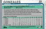 #523 Marco Gonzales Seattle Mariners  2019 Topps Series 2 Baseball Card GAR