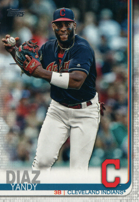 #595 Yandy Diaz Cleveland Indians 2019 Topps Series 2 Baseball Card GAR