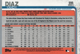#595 Yandy Diaz Cleveland Indians 2019 Topps Series 2 Baseball Card GAR