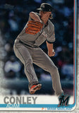 #663 Adam Conley Miami Marlins 2019 Topps Series 2 Baseball Card GAR