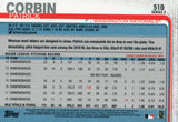 #510 Patrick Corbin Washington Nationals 2019 Topps Series 2 Baseball Card GAR