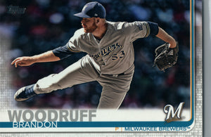 #687 Brandon Woodruff Milwaukee Brewers 2019 Topps Series 2 Baseball Card GAR