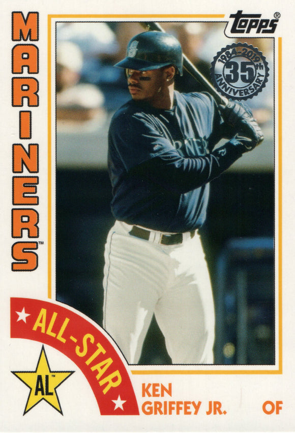 84AS-KG Ken Griffey Jr. Seattle Mariners 2019 Topps Series 2 Baseball Card GAR