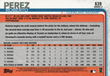 #639 Roberto Perez Cleveland Indians 2019 Topps Series 2 Baseball Card GAR