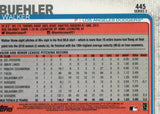 #445 Walker Buehler Trophy Los Angeles Dodgers 2019 Topps Series 2 Baseball Card GAR