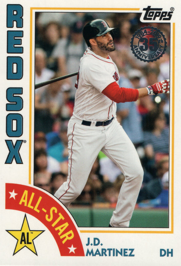 84AS-JM J.D. Martinez Boston Red Sox 2019 Topps Series 2 Baseball Card GAR