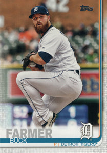 #496 Buck Farmer Detroit Tigers 2019 Topps Series 2 Baseball Card GAR