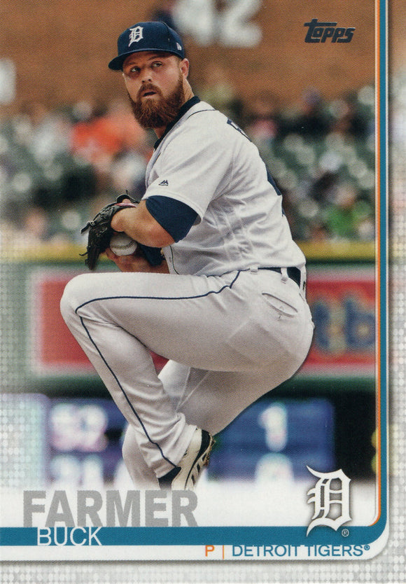 #496 Buck Farmer Detroit Tigers 2019 Topps Series 2 Baseball Card GAR