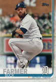 #496 Buck Farmer Detroit Tigers 2019 Topps Series 2 Baseball Card GAR