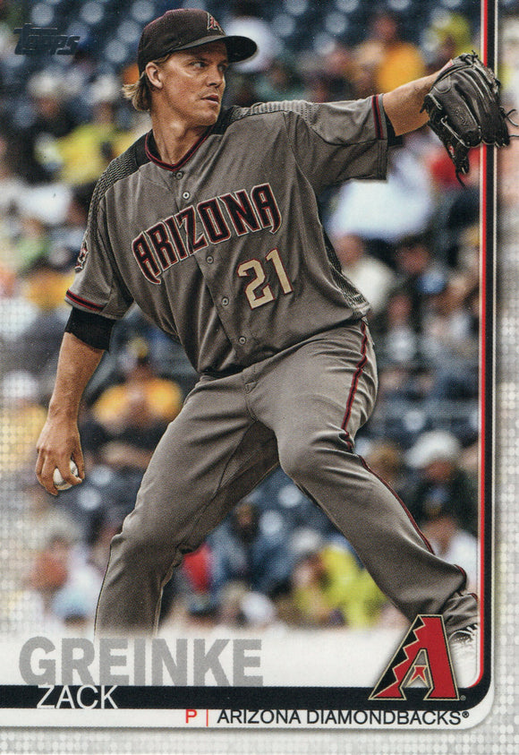 #661 Zack Greinke Arizona Diamondbacks 2019 Topps Series 2 Baseball Card GAR