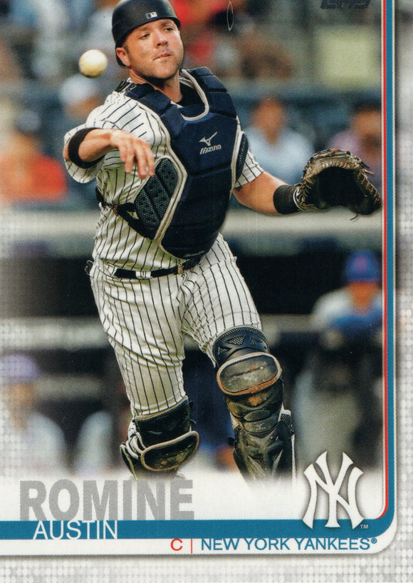 #426 Austin Romine New York Yankees 2019 Topps Series 2 Baseball Card GAS