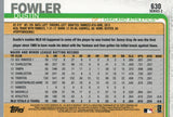 #630 Dustin Fowler Oakland Athletics  2019 Topps Series 2 Baseball Card GAS