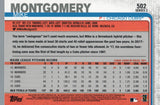 #502 Mike Montgomery Chicago Cubs 2019 Topps Series 2 Baseball Card GAS