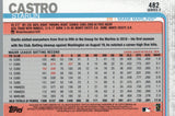 #482 Starlin Castro Miami Marlins 2019 Topps Series 2 Baseball Card GAS