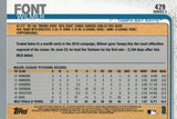 #429 Wilmer Font Tampa Bay Rays 2019 Topps Series 2 Baseball Card GAS