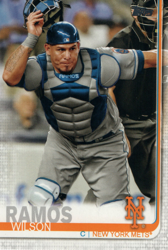 #591 Wilson Ramos New York Mets 2019 Topps Series 2 Baseball Card GAS