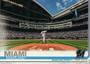 #555 Marlins Park Miami Marlins 2019 Topps Series 2 Baseball Card GAS