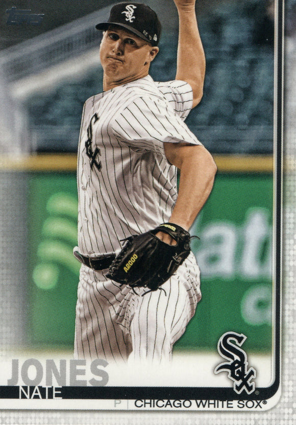 #409 Nate Jones Chicago White Sox 2019 Topps Series 2 Baseball Card GAS