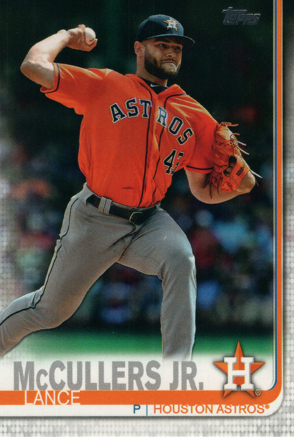 #397 Lance Mccullers Jr Houston astros 2019 Topps Series 2 Baseball Card GAS