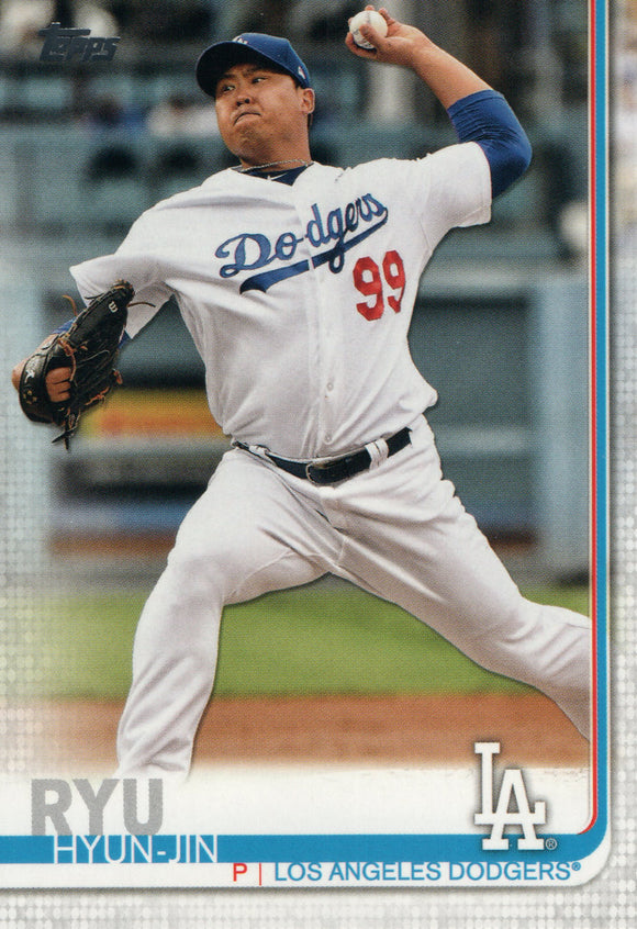 #515 Hyun-Jin Ryu Los Angeles Dodgers 2019 Topps Series 2 Baseball Card GAT