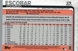 #570 Eduardo Escobar Arizona Diamondbacks 2019 Topps Series 2 Baseball Card GAT