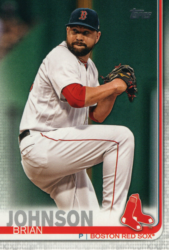 #522 Brian Johnson Boston Red Sox 2019 Topps Series 2 Baseball Card GAT