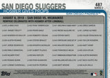 #487 Hosmer Gives Props San Diego Sluggers San Diego Padres 2019 Topps Series 2 Baseball Card GAT