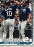 #487 Hosmer Gives Props San Diego Sluggers San Diego Padres 2019 Topps Series 2 Baseball Card GAT