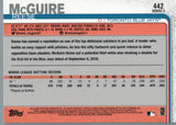 #442 Reese McGuire Rookie Toronto Blue Jays 2019 Topps Series 2 Baseball Card GAT