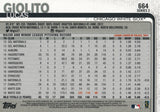 #664 Lucas Giolito Chicago White Sox 2019 Topps Series 2 Baseball Card GAT