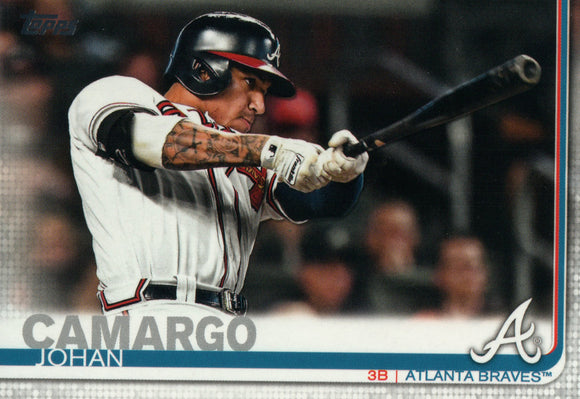 #587 Johan Camargo Atlanta Braves 2019 Topps Series 2 Baseball Card GAT