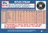 84R-MS Myles Straw Rookie Houston astros 2019 Topps Series 2 Baseball Card GAU
