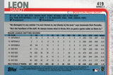 #419 Sandy Leon Boston Red Sox 2019 Topps Series 2 Baseball Card GAU
