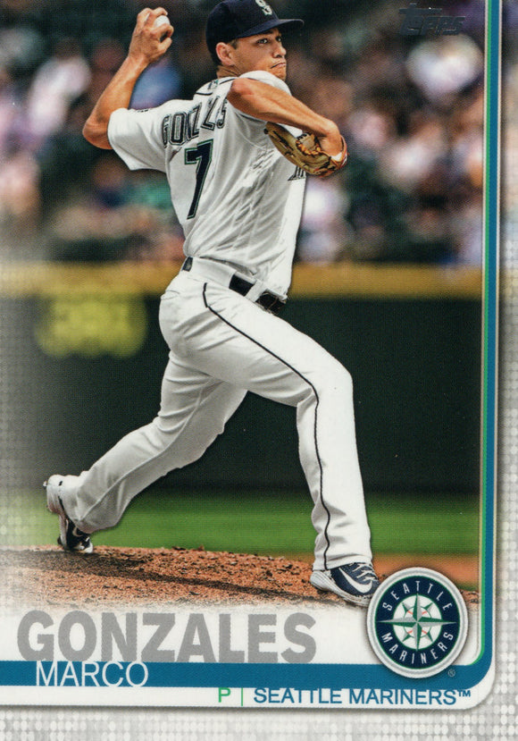 #523 Marco Gonzales Seattle Mariners  2019 Topps Series 2 Baseball Card GAU