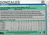 #523 Marco Gonzales Seattle Mariners  2019 Topps Series 2 Baseball Card GAU
