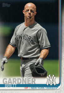 #513 Brett Gardner New York Yankees 2019 Topps Series 2 Baseball Card GAU