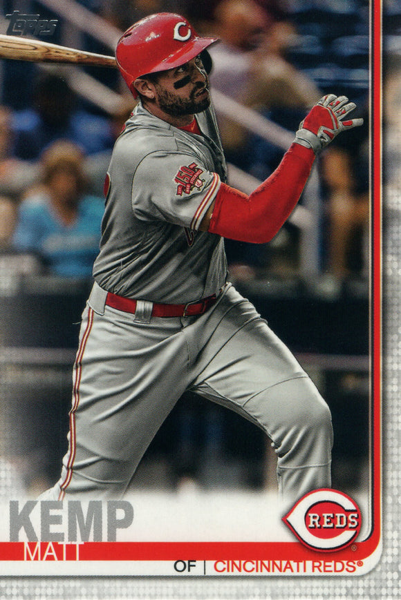 #454 Matt Kemp Cincinnati Reds  2019 Topps Series 2 Baseball Card GAU