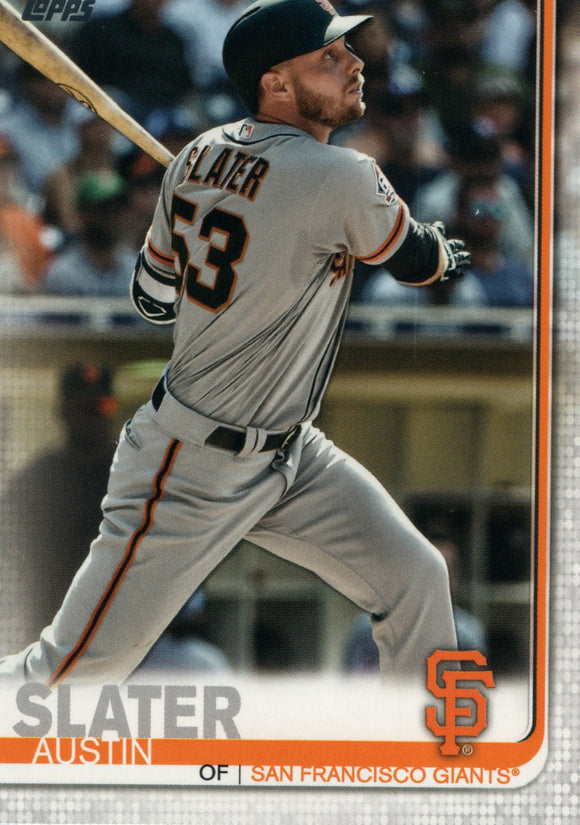 #594 Austin Slater San Francisco Giants 2019 Topps Series 2 Baseball Card GAU