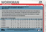 #378 Brandon Workman Boston Red Sox 2019 Topps Series 2 Baseball Card GAU