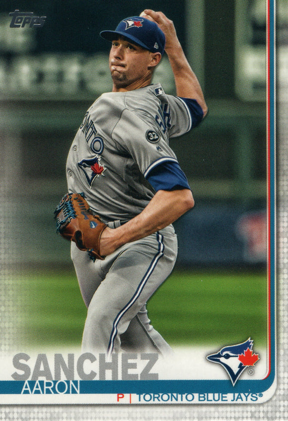 #677 Aaron Sanchez Toronto Blue Jays 2019 Topps Series 2 Baseball Card GAU