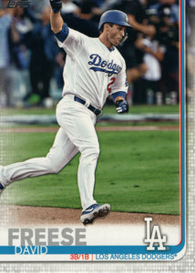 #665 David Freese Los Angeles Dodgers 2019 Topps Series 2 Baseball Card GAU