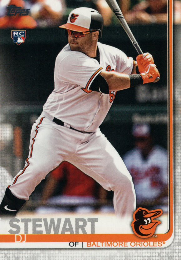 #580 DJ Stewart Rookie Baltimore Orioles 2019 Topps Series 2 Baseball Card GAV