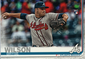 #641 Bryse Wilson Rookie Atlanta Braves 2019 Topps Series 2 Baseball Card GAV