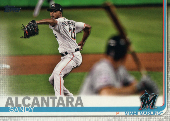 #526 Sandy Alcantara Miami Marlins 2019 Topps Series 2 Baseball Card GAV