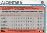 #526 Sandy Alcantara Miami Marlins 2019 Topps Series 2 Baseball Card GAV