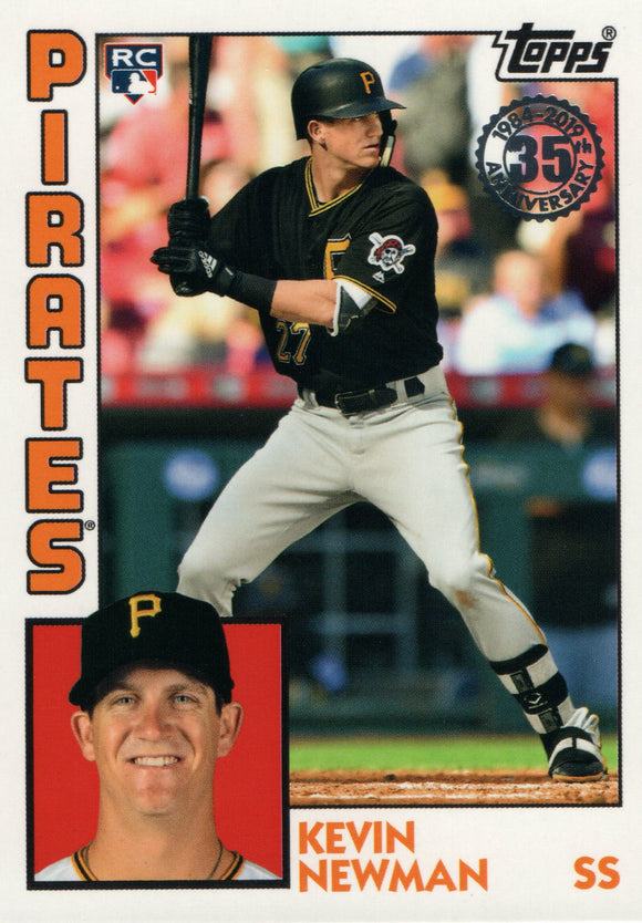 84R-KN Kevin Newman Rookie Pittsburgh Pirates 2019 Topps Series 2 Baseball Card GAV
